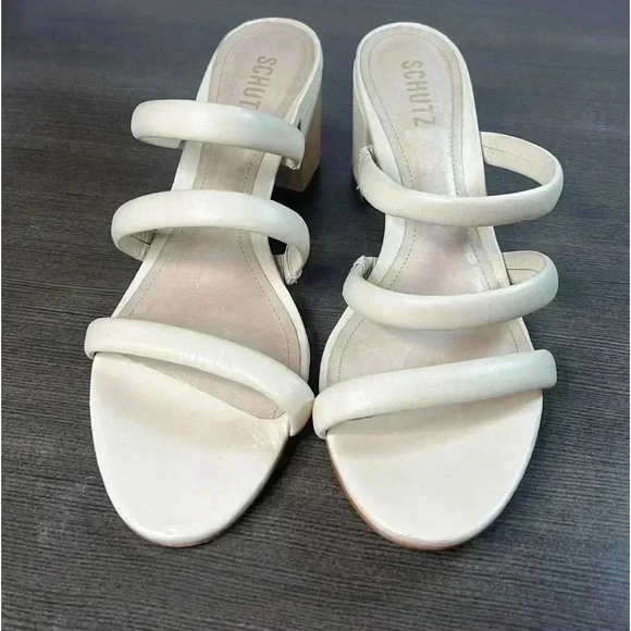 Schutz Olly Block Heel Sandal Size 10.5B - Picture 3 of 9